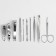 Manicure set "Soft", 10 items, in case, color mix