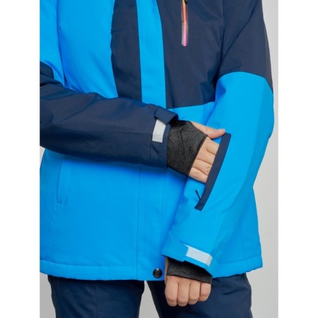 Ski jacket women's winter, size 42, blue color-6