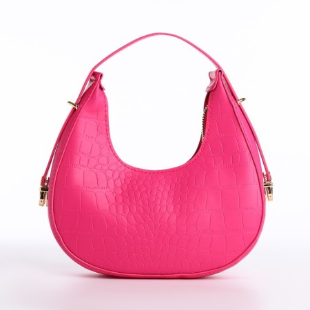 Women's bag over the shoulder, pink color 21*21.5*6 cm-2