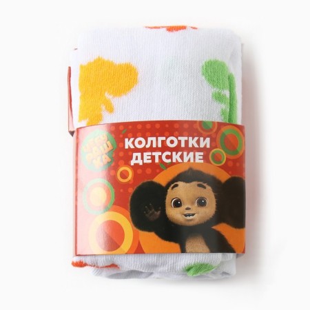 Pantyhose children kaftan Cheburashka 116-122 cm, white color-3