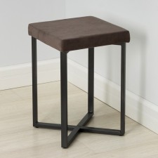 Tarneto stool, 33 × 33 × 48 cm, the color of the frame graphite, the color of the seat gray