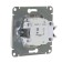 SE GLOSSA switch, 10 A, 1 key, IP20, hidden, white, GSL000111