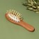 Comb-mini massage, wooden, 4 × 11.5 cm, color "light wood"