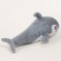 Soft toy "Shark", 80 cm, gray color