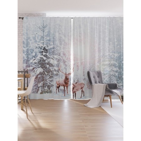 Photostes "Deer in the Snow", Oxford, size 170x265 cm, 2 pcs
