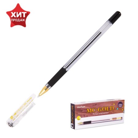 Ballic handle munhwa mc gold, node 0.5 mm, black ink, barcode on the handle-1