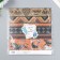 Scrapbooking paper bilateral "Africa" ​​density 180 g 15.5x17 cm
