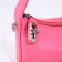 Baget bag with zipper, chain, pink color
