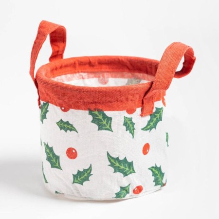 Textile basket "New Year" 14x12cm-1
