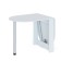 Folding table "SP-17", 916 (1574) × 674 × 740 mm, white color