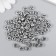Beads for creativity plastic "Russian letters on silver" set 10 grams 0.7x0.7 cm