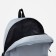 A backpack with a zipper, 3 outer pockets, wallet, gray color