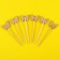 Butterfly skewers, set 6 pcs, color mix