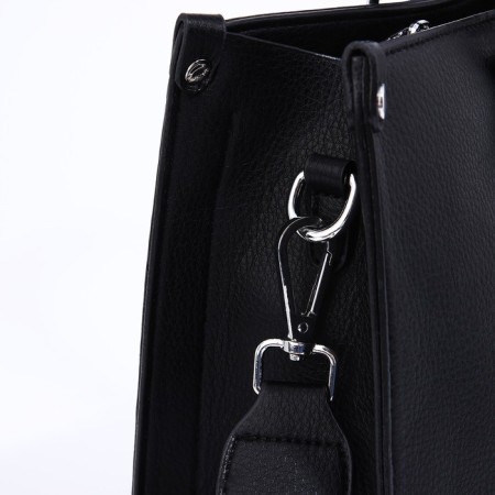Bag Female Tout with zipper, black color-5