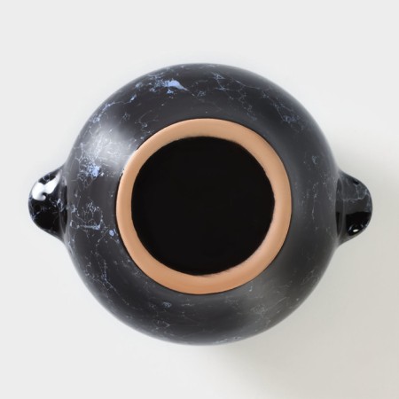 Ceramic baking pot with veil handles, 500 ml, D = 10 cm-5