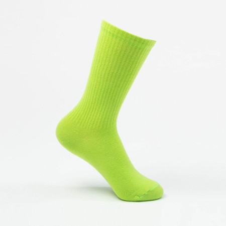 Noski neon, color green, size 23-25