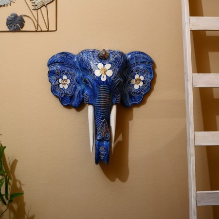 Panel wall "Elephant Head" Albezia 50x15x50 cm