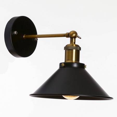 Sconces "Gambia" 1x40W E27 Black 22x22x27 cm-1