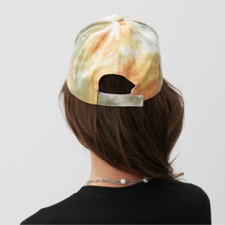 Women's cap Minaku "Tie-Dye", Orange color, rr 54-56-2