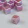 Busina for creativity plastic "Cube. Puruminal shine" Violet 1.4x1.4x1.4 cm