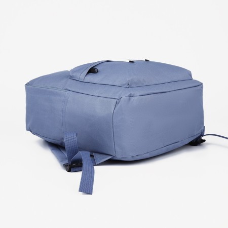 Set of a youth backpack from textiles, chopper, pencil case, bag, blue color-3