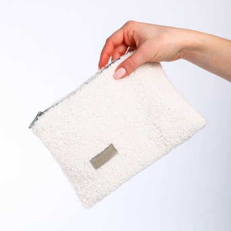 Lightning cosmetic bag, Textura, white color-8