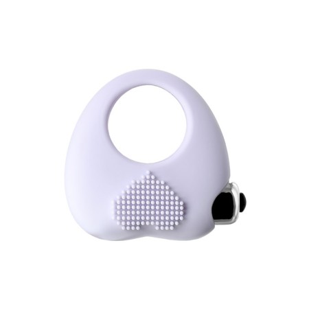 Vibro -ring for prolonging sexual intercourse Jos Moys, White, 6.7 cm-1