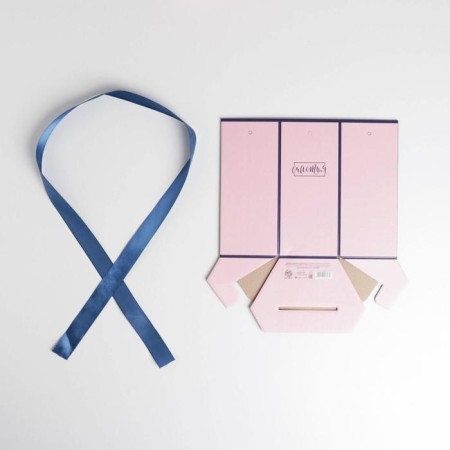 Folding hexagon "Poral pink", 17 × 14.8 × 19.5 cm-2