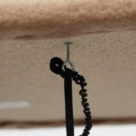 House for cats with a claw, with an oval shelf, 54 x 34 x 80 cm, felt, jute, brown-4