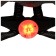 Helmet of the cyclist Batfox J-792, p. 56-59 cm, orange color