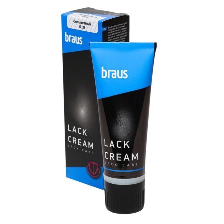 Braus shoe cream of varnish leather, in a tube, colorless, 75 ml