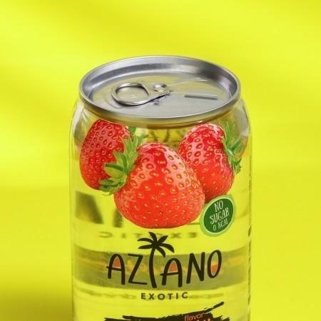 Gas -water water Aziano, strawberries, 350 ml-1