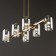 Suspended lamp Freya Fr5427PL-06BS Firefly, 310x640x640 mm, E14, 6x40W, brass color