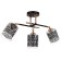 Roberta chandelier 3he27 40W black and gold 52x26x27 cm Bayerlux