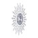 Wall clock, series: openwork, "swearing", smooth move, D-60 cm, dial 22 cm