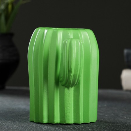 Kashpo-Vaza "Cactus" Green, 14x9x11cm-2