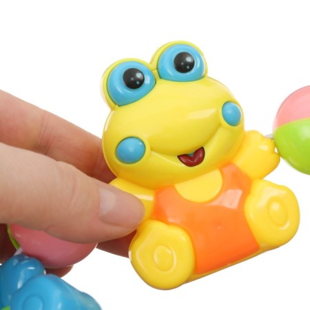 Stretching on the stroller/crib "frog", 4 toys, color mix, crush me-10