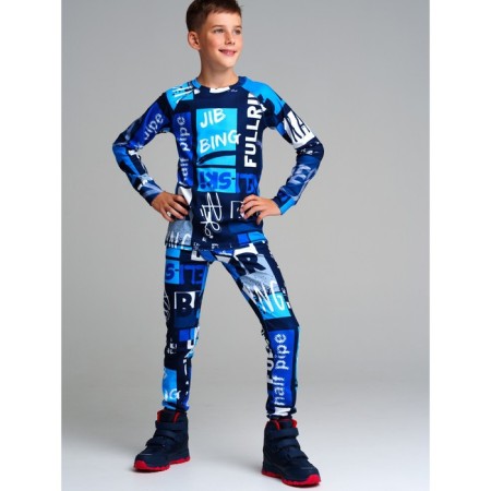 Thermal complex for a boy: trousers, sweatshirt, height 176 cm-3