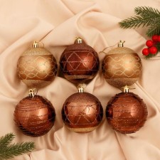 Set of balls Plastic D-8 cm, 6 pcs 