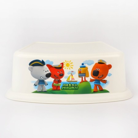 Baby stand "Mi-Mi-Mim" with decor, white color-1