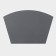Serving napkin on the TEM table, 30 × 44 cm, dark gray color