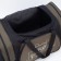 Sports bag, 3 parts on zippers, external pocket, long belt, black color/hack