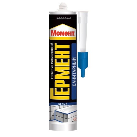 Sealant moment "Hering", silicone, sanitary, white, 280 ml
