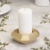 Square Square from gypsum with mowed corners is small, 9x3.5cm, gold