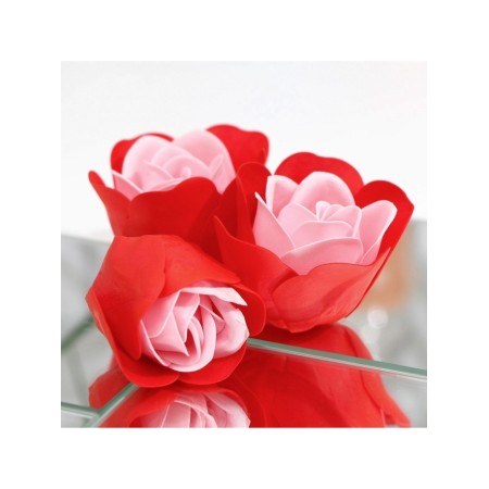 Soap roses, red-pink, set 24 pcs.-6