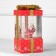 LED figure “Red Gift” 10 × 19 × 10 cm, plastic, AAX3 batteries (not complete), USB, glow warm white