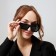 Sunscreen glasses, UV 375, Linza 4.2 x 5.2 cm, width 14.5 cm, pipe 14.6 cm, black
