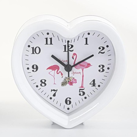 Clock - desktop an alarm clock, discrete move, d -9 cm, 11 x 11 cm, aa