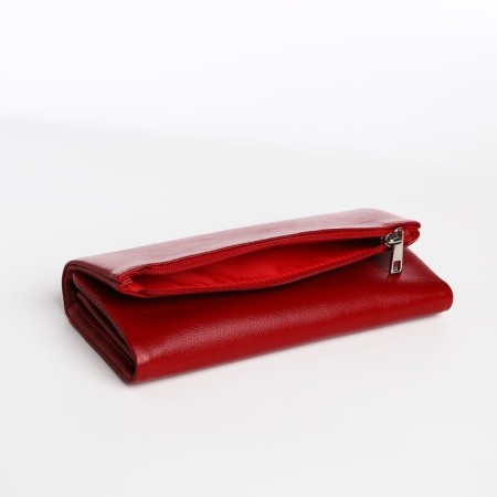 Women's wallet with lightning, red color-2