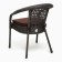 Sadovaya chair of artificial rattan 60x70x80cm wenge with a pillow